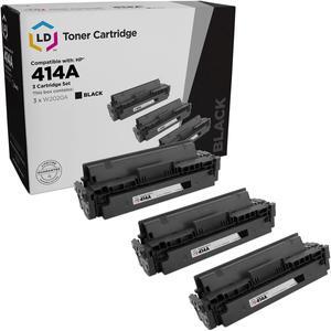 LD Products Compatible Toner Cartridge Replacement for HP 414A W2020A (Black, 3-Pack)