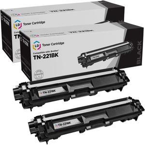 LD Products Compatible Toner Cartridge Replacement for Brother TN-221 TN221BK (Black, 2-Pack) for DCP-9020CDN, HL-3140CW, HL-3150CDN, HL-3170CDW, HL-3180CDW, MFC-9130CW, MFC-9330CDW, MFC-9340CDW