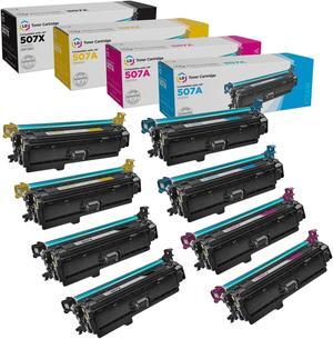 LD Products Replacement for HP 507X & 507A Toner Cartridge Set for HP Laserjet Enterprise M551n M551dn M551xh M570dw M570dn M575c M575dn M575f (2 Black 2 Cyan 2 Magenta 2 Yellow 8-Pack)