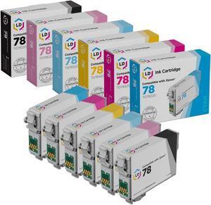 LD Products Remanufactured Ink Cartridge Replacement for Epson 78 (Black, Cyan, Magenta, Yellow, Light Cyan, Light Magenta, 6-Pack)