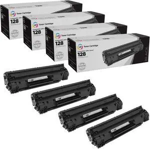 LD Products Compatible Toner Cartridge Replacement for Canon 128 3500B001AA (Black, 4-Pack)