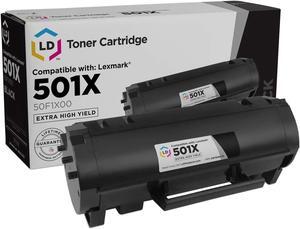 LD Compatible Toner Cartridge Replacement for Lexmark 501X 50F1X00 Extra High Yield (Black) Compatible with Lexmark MS410d MS410dn MS510dn MS610dn MS610dtn MS610de MS610dte MS315dn MS415dn