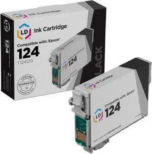 LD Products Remanufactured Ink Cartridge Replacement for Epson 124 T124120 Moderate Yield (Black)