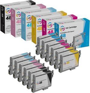 LD Products Ink Cartridge Replacements for Epson 48 T048 (2 T048120 Black, 2 T048220 Cyan, 2 T048320 Magenta, 2 T048420 Yellow, 2 T048520 Light Cyan, 2 T048620 Light Magenta) 12-Pack