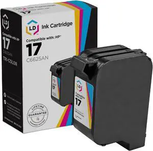 LD Products Remanufactured Ink Cartridge Replacement for HP 17 C6625AN (Color)