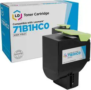 LD Products Compatible Toner Cartridge Replacement for Lexmark 71B1HC0 High Yield (Single Cyan) Compatible with the following printer models CS517de, CX517de