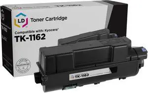 LD Products Toner Cartridge Compatible with Replacement for Kyocera 1T02RY0US0 TK-1162 (Single Black Cartridge)