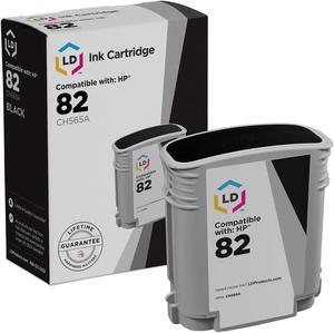 LD Products Remanufactured Ink Cartridge Replacement for HP 82 CH565A (Black)