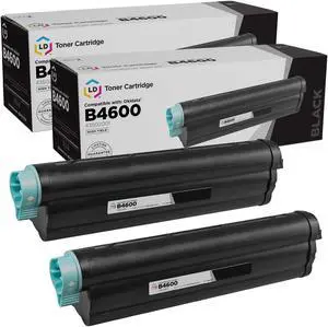 LD Products Compatible Toner Cartridge Replacement for Okidata 43502001 Type 9 High Yield (Black, 2-Pack)