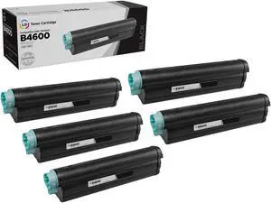 LD Products Compatible Toner Cartridge Replacement for Okidata 43502001 Type 9 High Yield (Black, 5-Pack)