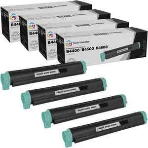 LD Products Compatible Toner Cartridge Replacement for Okidata 43502301 Type 9 (Black, 4-Pack)