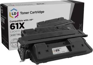 LD Remanufactured Toner Cartridge Replacement for HP 61X C8061X High Yield (Black) Compatible with HP LaserJet: 4100, 4100dtn, 4100mfp, 4100n, 4100tn, 4101mfp