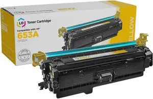 LD Products Compatible Toner Cartridge Replacement for HP 653A CF322A (Yellow)