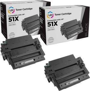 LD Products Compatible HP 51X Q7551X High Yield Toner Cartridge Replacement for LaserJet M3035 MFP, P3005d, P3005n, M3027x MFP, M3035xs MFP, P3005, P3005dn, M3027 MFP, P3005x (Black, 2-Pack)