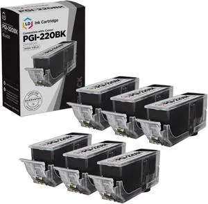 LD Products Compatible Ink Cartridge Replacement for Canon PGI-220 (Pigment Black, 6-Pack)