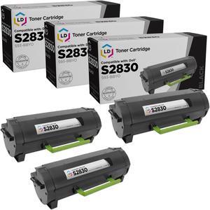 LD Products Toner Cartridge Compatible with Replacement for Dell S2830dn 593-BBYO (Black, 3-Multipack) Compatible with the following Dell Printer Laser S2830dn