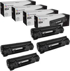 LD Products Compatible Toner Cartridge Replacement for HP 85A CE285A (Black, 4-Pack)