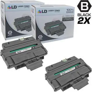 LD Products Compatible Toner Cartridge Replacement for Xerox Phaser 3250 106R1374 High Yield (Black, 2-Pack)