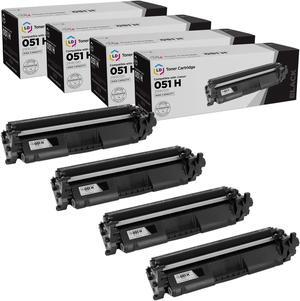LD Products Compatible Toner Cartridge Replacement for Canon 051 2168C001 (Black, 4-Pack) for use in Canon imageCLASS LBP162dw, MF264dw, MF267dw, MF269dw
