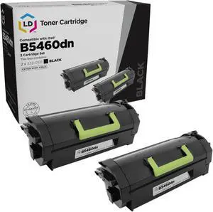 LD Products Toner Cartridge Compatible with Replacement for Dell B5460dn 332-0131 Extra High Yield (Black, 2-Multipack) Compatible with the following Dell Printer Model Laser B5460dn LD Products Toner Cartridge Compatible with Replacement for Dell B5460dn 332-0131 Extra High Yield (Black, 2-Multipack) Compatible with the following Dell Printer Model Laser B5460dn