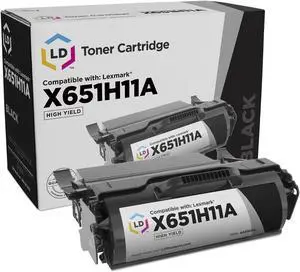 LD © Remanufactured High Yield Black Laser Toner Cartridge for Lexmark X651H11A
