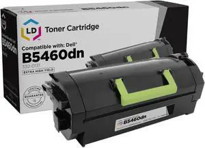 LD Products Compatible Toner Cartridge Replacement for Dell B5460dn 332-0131 Extra High Yield (Black) for use in Laser B5460dn LD Products Compatible Toner Cartridge Replacement for Dell B5460dn 332-0131 Extra High Yield (Black) for use in Laser B5460dn