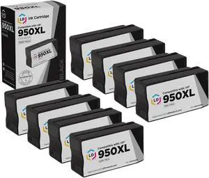 LD Products Compatible Ink Cartridge Replacement for HP 950XL CN045AN High Yield (Black, 8-Pack) LD Products Compatible Ink Cartridge Replacement for HP 950XL CN045AN High Yield (Black, 8-Pack)