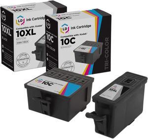 LD Products Compatible Ink Cartridge Replacement for Kodak #10 (1 Black, 1 Color, 2-Pack)