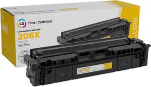 LD Products Compatible Toner Cartridge Replacement for HP 206X W2112X High Yield (Yellow Single Cartridge)