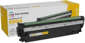 LD Products Remanufactured Toner Cartridge Replacement for HP 650A CE272A (Yellow)