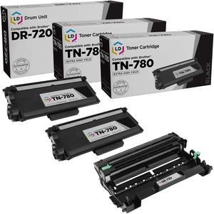 LD Compatible Brother 3PK: 2 TN780 Black Toners & 1 DR720 Drum Unit