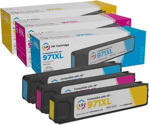 LD © Remanufactured Replacements for HP 971XL / 971 Set of 3 HY Inkjet Cartridges Includes: 1 CN626AM Cyan, 1 CN627AM Magenta, & 1 CN628AM Yellow for use in HP OfficeJet Pro Series