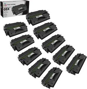 LD Products Compatible Toner Cartridge Replacement for HP 05X CE505X High Yield (Black, 10-Pack)