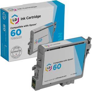 LD Products Remanufactured Ink Cartridge Replacement for Epson 60 T0602 ( Cyan )
