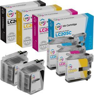 LD Compatible Ink Cartridge Replacements for Brother LC209 & LC205 Super High Yield (2 Black, 1 Cyan, 1 Magenta, 1 Yellow, 5-Pack)