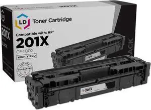LD Products Compatible Toner Cartridge Replacement for HP 201X CF400X High Yield (Black)