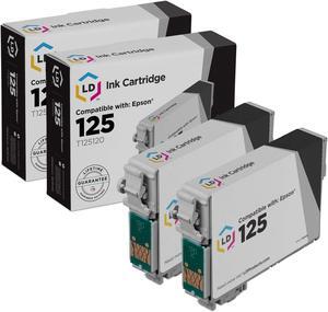 LD Products Remanufactured Ink Cartridge Replacements for Epson 125 T125120 (Black, 2-Multipack)
