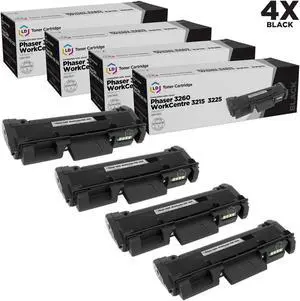 LD Products Compatible Toner Cartridge Replacement for Xerox Phaser 3260 & WorkCentre 3215 106R02777 High Yield (Black, 4-Pack) Compatible w Xerox  3260/DI 3260 /DNI 3215/NI 3225/DNI 3260 3215