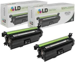 LD Products Remanufactured Toner Cartridge Replacement for HP 652A CF320A (Black, 2-Pack)