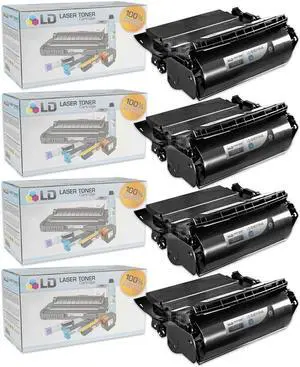 LD Products Remanufactured Toner Cartridge Replacement for Lexmark 64015HA High Yield (Black, 4-Multipack)