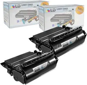 LD Products Remanufactured Toner Cartridge Replacement for Lexmark 64015HA High Yield (Black, 2-Multipack)