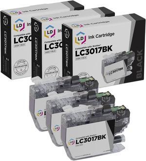LD Compatible Ink Cartridge Replacement for Brother LC3017BK High Yield (Black, 3-Pack) Compatible with Brother MFC-J5330DW MFC-J6530DW MFC-J6930DW MFC-J5335DW MFC-J5730DW