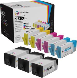 LD Products Remanufactured Replacement for HP 935XL & HP 934XL Ink Cartridges