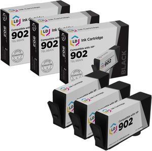 LD Products Compatible Ink Cartridge Replacements for HP 902 Ink T6L98AN Standard Yield (Black, 3-Pack) for OfficeJet Pro 6954 6951 6958 6962 6960 6971 6968 6978 6970 6975 6961