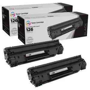 LD Products Compatible Toner Cartridge Replacement for Canon 126 CRG-126 CRG126 3483B001 (Black, 2-Pack) for use in ImageClass LBP6200d & LBP6230dw LD Products Compatible Toner Cartridge Replacement for Canon 126 CRG-126 CRG126 3483B001 (Black, 2-Pack) for use in ImageClass LBP6200d & LBP6230dw
