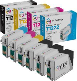 LD Products Brand Ink Cartridge Replacements for Epson 127 T127 Extra High Yield (3 T127120 Black, 1 T127220 Cyan, 1 T127320 Magenta, 1 T127420 Yellow, 6-Pack)