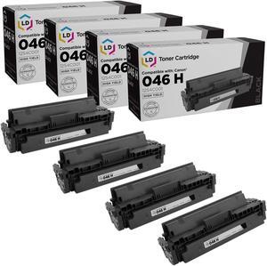 LD Products Compatible Toner Cartridge Replacement for Canon 046H 1254C001 High Yield (Black, 4-Pack)