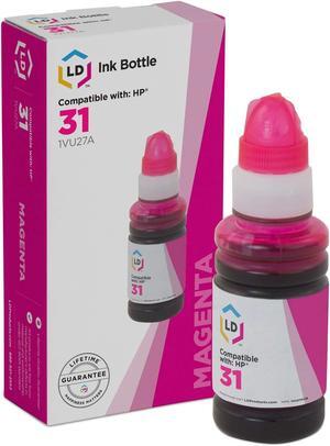 LD Products Compatible Ink Bottle Replacement for HP 31 1VU27AN (Magenta)