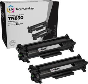 LD Products Replacement Toner Cartridge Compatible with Brother TN830 (2-Pack Black)