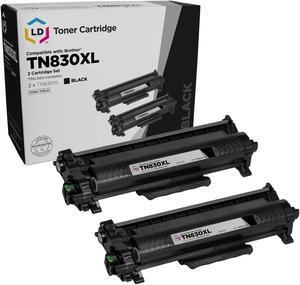 LD Products Replacement Toner Cartridge Compatible with Brother TN830 High Yield (2-Pack Black)